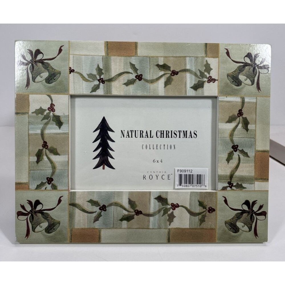 Cynthia Royce Natural Christmas Collection 6x4" Photo Frame Mantel Decor New